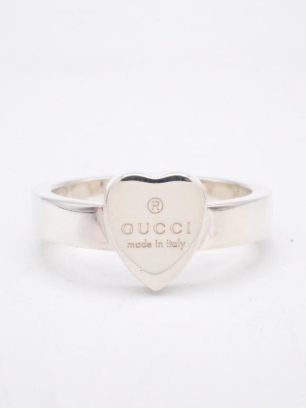 Gucci Heart Ring 925 Size ~7.75